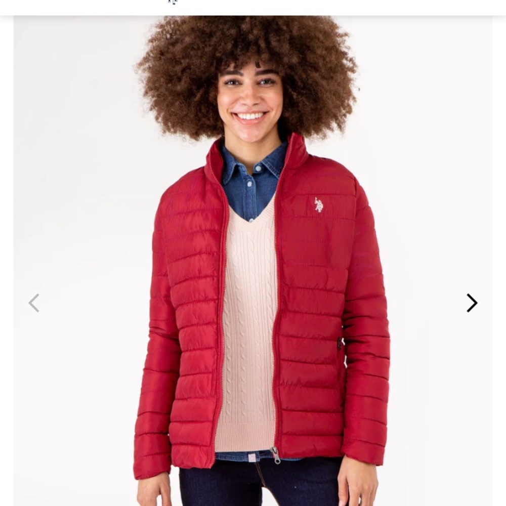 US POLO ASSN Fitted Puffer Jacket XS NEW with tags